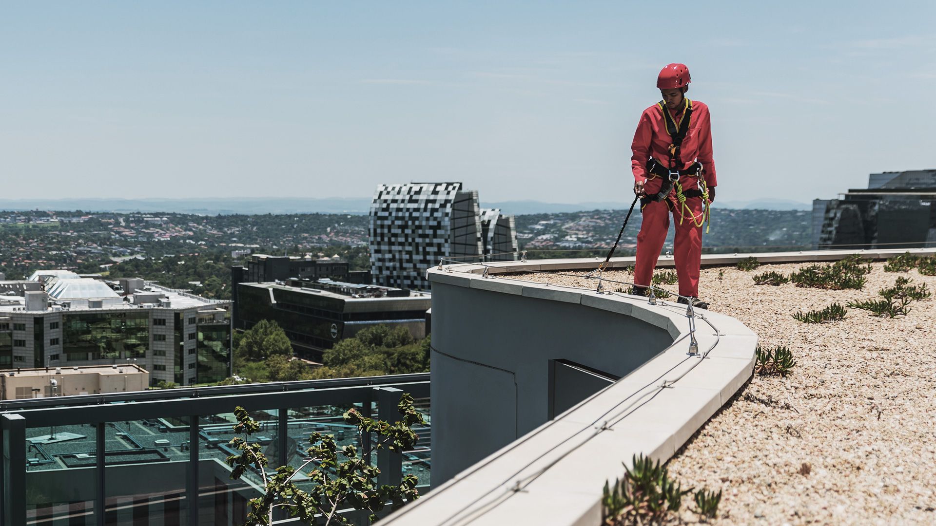 Securope lifeline on concrete