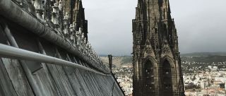 Securail Pro monorail on Clermont Ferrand cathedral France