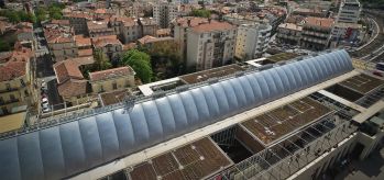 Securail monorail lifeline installation in Montpellier railway station