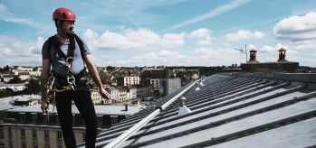 Limoges railway station securail pro on a dome