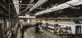 SafeAccess fall restraint system for trains maintenance Mechelen