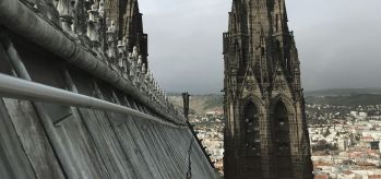 Securail Pro monorail on Clermont Ferrand cathedral France